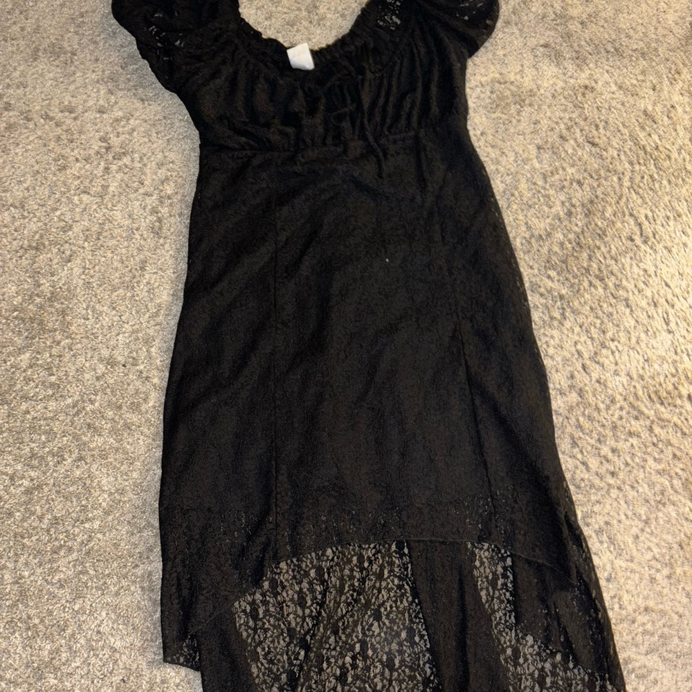 Elegant Black Lace Dress